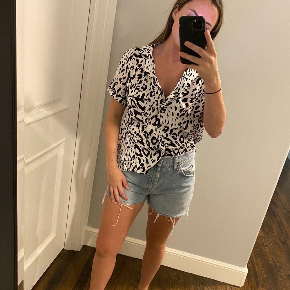 Cheetah Print Button Up - image 1